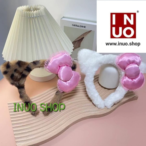 Diadema de felpa hello kitty